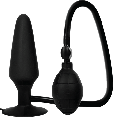 Colt XXL Pumper Plug Black Silicone Inflatable Anal Plug with Squeeze Bulb and Quick Release Valve > Anal Range > Tunnel and Stretchers