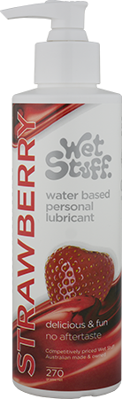 Wet Stuff Strawberry – Water-Based Flavoured Lubricant 270g > Lube > Flavoured