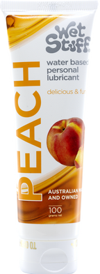 Wet Stuff Peach – Edible Peach Flavored Lubricant Tube 100g One Size > Lube > Flavoured