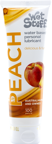 Wet Stuff Peach – Edible Peach Flavored Lubricant Tube 100g One Size > Lube > Flavoured