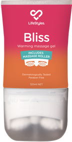 Bliss Warming Massage Gel 120ml – Sensual Massage Gel with Built-In Rollers One Size > Essentials > Massage Oil