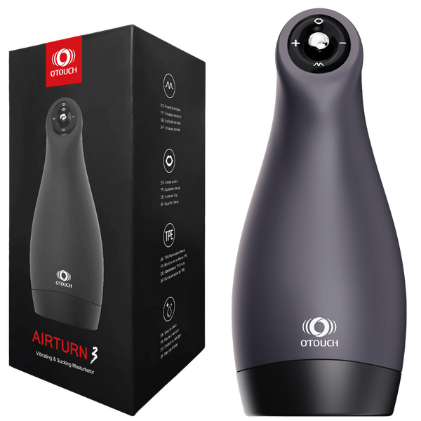 Airturn 3 – Suction Masturbator with 3 Suction Patterns and 6 Vibration Patterns > Sex Toys For Men > Masturbators > Vibrating