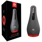 Airturn 2 (Black) – Waterproof Heating Suction Masturbator with Vibration and Warming Functions Grey > Sex Toys For Men > Masturbators > Vibrating