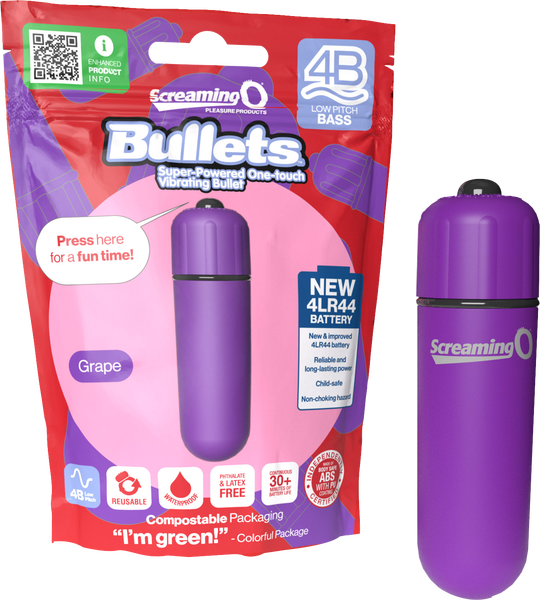 Bullets 4B Low Pitch Bass (Grape) Grape > Vibrators > Mini Vibrators