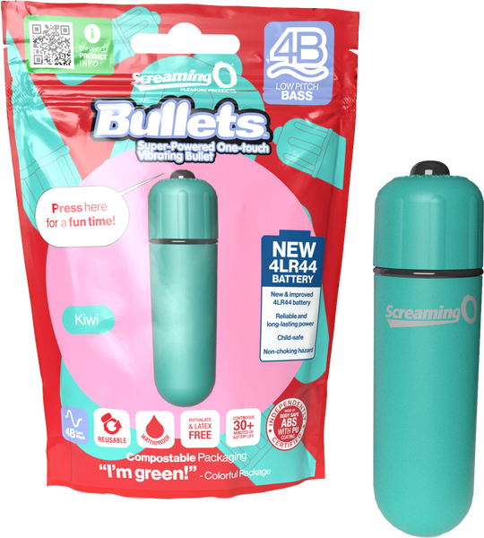Bullets 4B Low Pitch Bass (Kiwi) Kiwi > Vibrators > Mini Vibrators