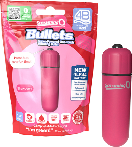 Bullets 4B Low Pitch Bass (Strawberry) Pink > Vibrators > Mini Vibrators
