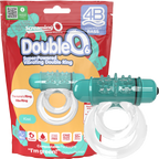 Double O 6 Vibrating Ring – Low Pitch Bass, Raised Ticklers, Long-Lasting Battery Ring Kiwi > Cock Ring > Vibrating