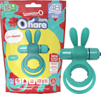 Ohare 4B Low Pitch Bass Double Ring Stretch Silicone Rabbit Vibrator Sleeve Kiwi > Sex Toys > Couples Toys