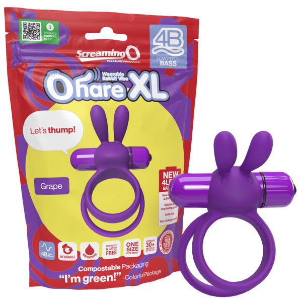 Screaming O 4B Ohare XL – Powerful Deep Bass Vibrations Grape > Cock Ring > Vibrating