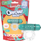 Screaming O 4B OWow Vibrating Ring – Body-Safe SEBS, Low Pitch Bass Vibrator Ring Kiwi > Cock Ring > Vibrating