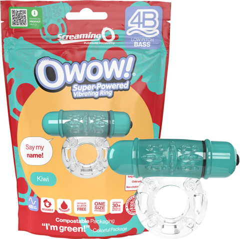 Owow 4B Low Pitch Bass (Kiwi) Kiwi > Cock Ring > Vibrating