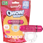 Owow 4B Low Pitch Bass Vibrating Cock Ring – Bass Frequency Technology Strawberry > Cock Ring > Vibrating