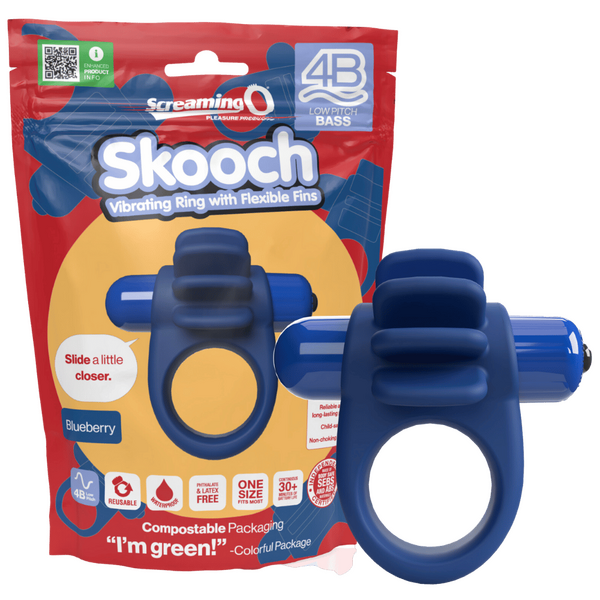 Skooch 4B Low Pitch Bass (Blueberry) Blue > Sex Toys > Couples Toys