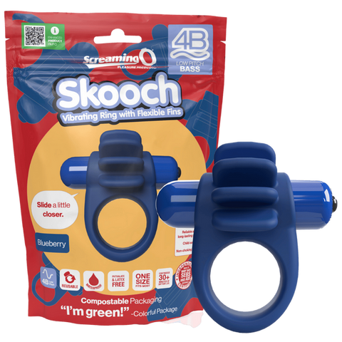 Skooch 4B Low Pitch Bass (Blueberry) Blue > Sex Toys > Couples Toys