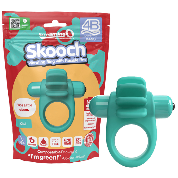Skooch 4B Low Pitch Bass (Kiwi | Strawberry) Green > Sex Toys > Couples Toys
