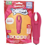 Demon 4B Low Pitch Bass – Deep-Rumbling 5-Speed Vibrator with Silicone Horns Strawberry > Vibrators > Mini Vibrators