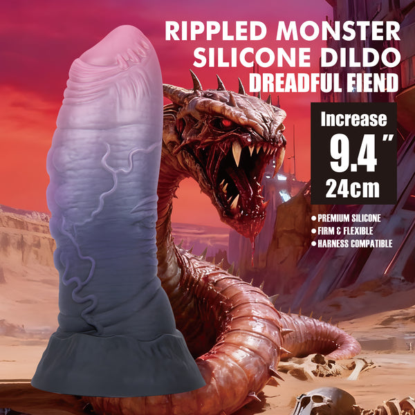 Dreadful Fiend Silicone Tentacle Texture Dildo 9.4 Inches > Dildos > Fantasy