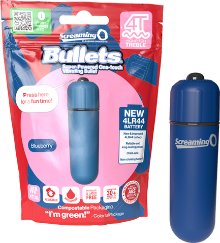 Bullets 4T High Pitch Treble (Blueberry) Blueberry > Vibrators > Mini Vibrators
