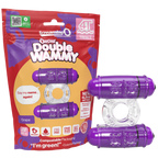 Double Wammy 4T High Pitch Treble Grape > Cock Ring > Vibrating