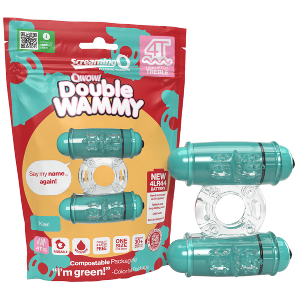 Double Wammy 4T High Pitch Treble (Kiwi) Kiwi > Cock Ring > Vibrating