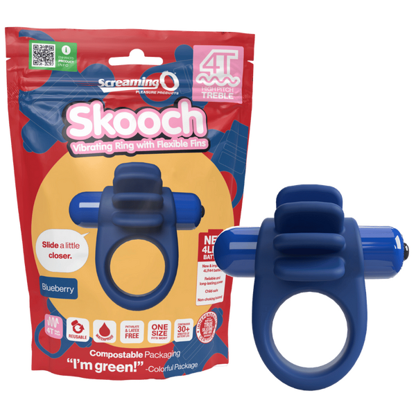 Skooch 4T High Pitch Treble – High Pitch Vibrations 5 Speeds Pulse Vibrator Blueberry > Sex Toys > Couples Toys