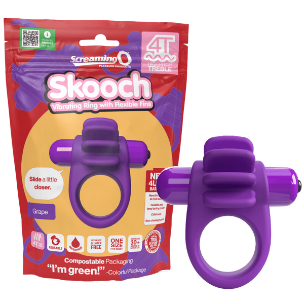 Skooch 4T High Pitch Treble – High Pitch Vibrations 5 Speeds Pulse Vibrator Grape > Sex Toys > Couples Toys