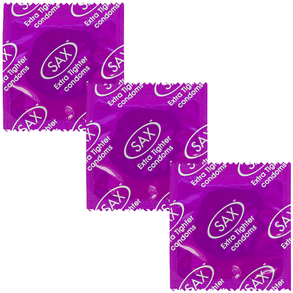 Sax Extra Tighter Condoms – 46mm Nominal Width Small Condoms Bulk Pack 144 One Size > Essentials > Condoms
