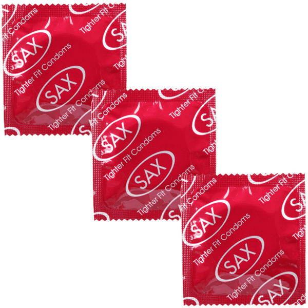 Sax Tighter Fit Condoms – Small Size 49mm Nominal Width Latex Condoms Bulk Pack 144 One Size > Essentials > Condoms