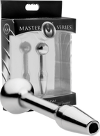 Chasm Stainless Steel Cum-Thru Urethral Insert – Smooth Sounding Insert Silver > Sex Toys For Men > Sounding Rods