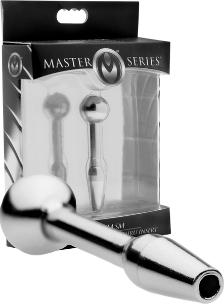 Chasm Stainless Steel Cum-Thru Urethral Insert – Smooth Sounding Insert Silver > Sex Toys For Men > Sounding Rods