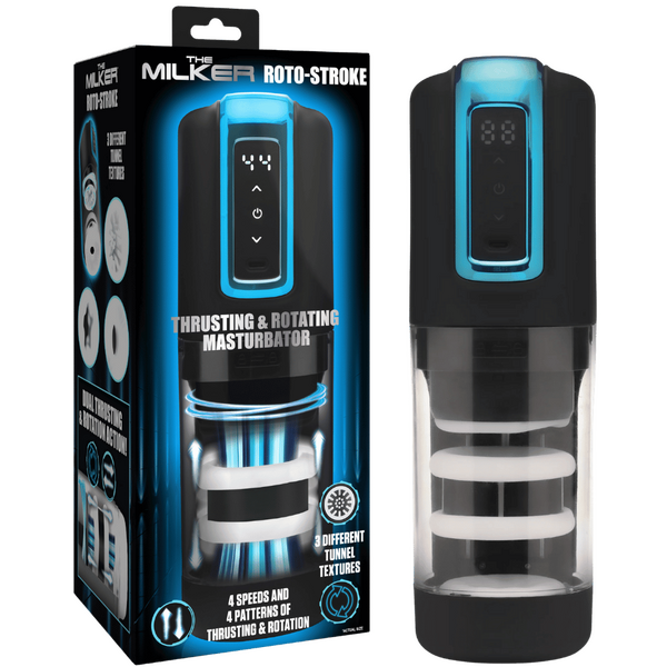 Roto-Stroke Thrusting & Rotating Masturbator Default Title > Sex Toys For Men > Masturbators Premium
