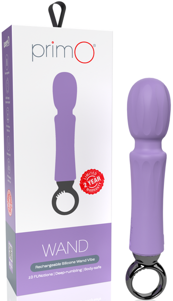 Screaming O PrimO Wand – Rechargeable Portable Wand Vibrator with 5+5 Vibration Functions Purple > Sex Toys > Massage Wands