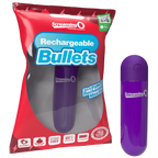 Rechargeable Bullet Vibrator (Purple) – Waterproof with 3 Speeds and Pulse Pattern Personal Massager Purple > Vibrators > Mini Vibrators