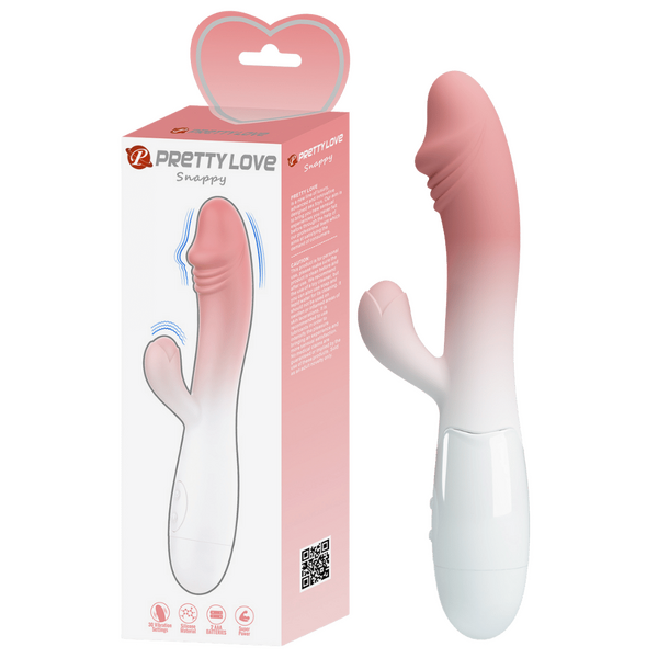Snappy G-Spot Rabbit Vibrator – Dual Stimulator with Flexible Design Pink > Sex Toys For Ladies > G-Spot Vibrators