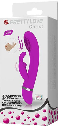 Pretty Love Christ Rabbit Vibrator – Silicone 3 Tickling and 7 Vibration Functions Vibrator Purple > Vibrators > Ladies > Rabbit