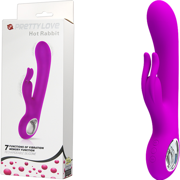 Rechargeable Hot Rabbit – Waterproof Silicone 7 Function Rechargeable Vibrator One Size > Vibrators > Ladies > Rabbit