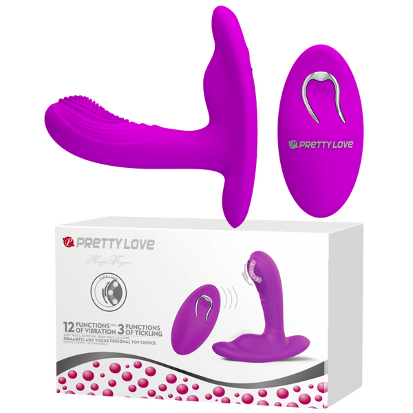 Magic Finger – Rechargeable Remote-Controlled Vibrator with 12 Vibration Functions and 3 Tickling Functions One Size > Vibrators > G-Spot