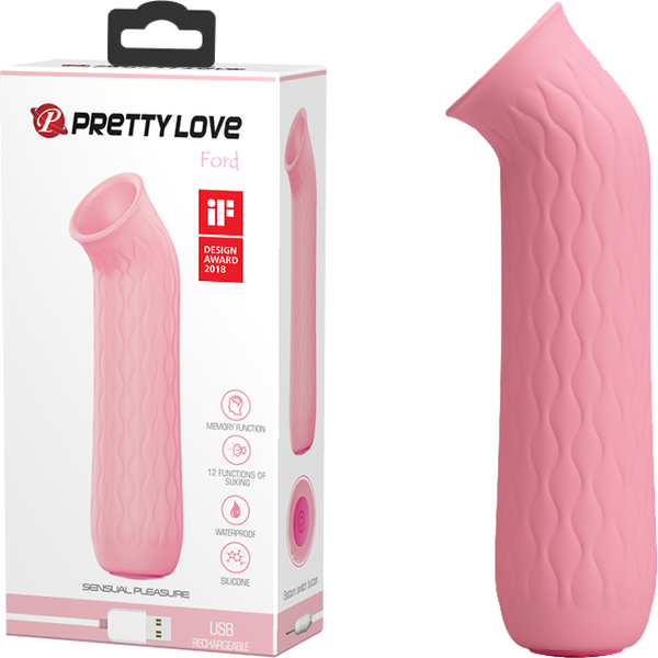 Rechargeable Ford – Medical-Grade Clitoral Sucker with 12 Suction Modes Pink > Sex Toys For Ladies > Clitoral Vibrators and Stimulators
