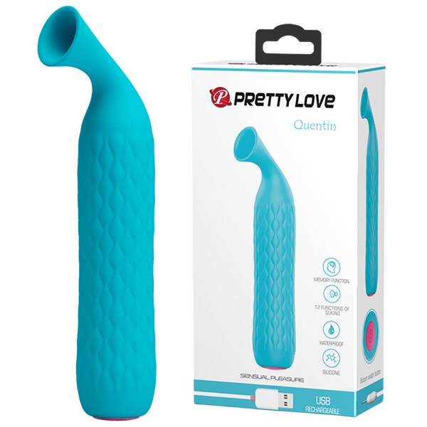 Rechargeable Quentin – 12 Suction Modes Clitoral Stimulator Made of Medical Silicone One Size > Sex Toys For Ladies > Clitoral Vibrators and Stimulators