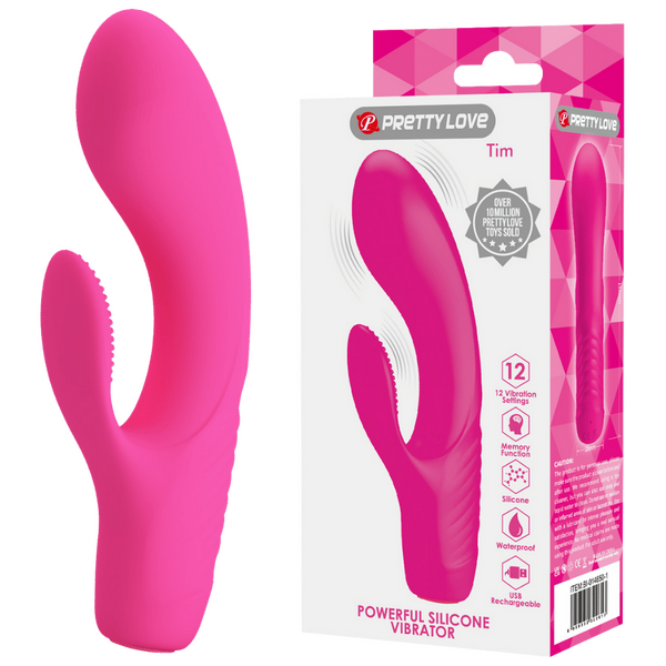 Rechargeable Tim Rabbit Vibrator – Bendable 12-Function G-Spot Vibrator Pink > Sex Toys For Ladies > G-Spot Vibrators