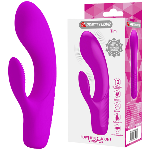 Rechargeable Tim Rabbit Vibrator – Bendable 12-Function G-Spot Vibrator Purple > Sex Toys For Ladies > G-Spot Vibrators