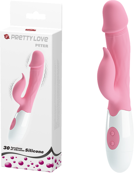 Peter 7.56 Inch G-Spot Rabbit Vibrator – 30 Function Dual Motor Rabbit Vibrator Pink > Vibrators > Ladies > Rabbit