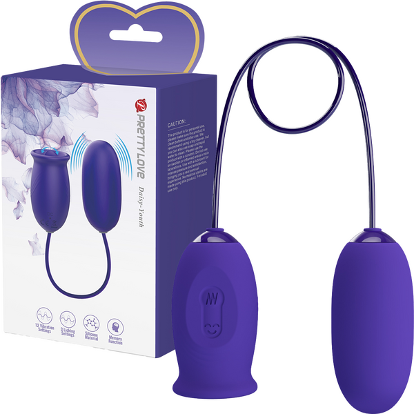 Daisy Licking & Vibrating Combination (Purple) One Size > Vibrators > Ladies > Clitoral Vibrators and Stimulators