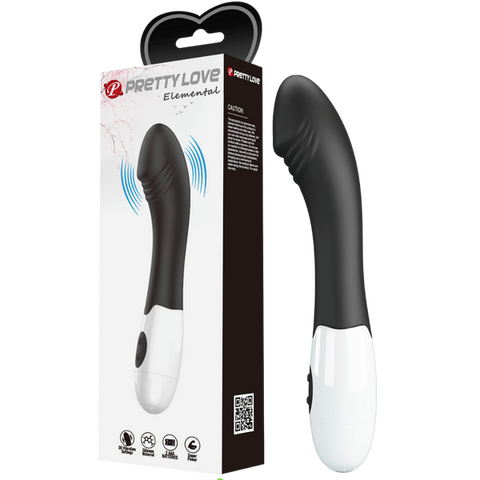 Elemental G-Spot Vibrator – 30 Function Curved Vibrator Black > Vibrators > G-Spot