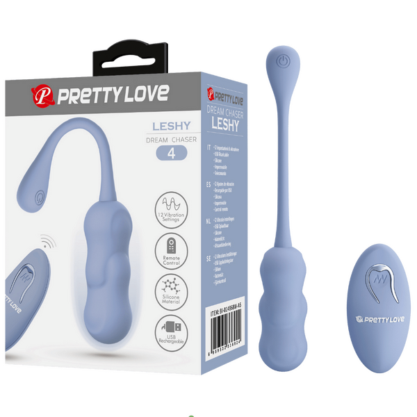 Leshy 4 Dream Chaser Rechargeable Silicone Vibrating Remote Egg Periwinkle > Sex Toys For Ladies > Vibrating Eggs