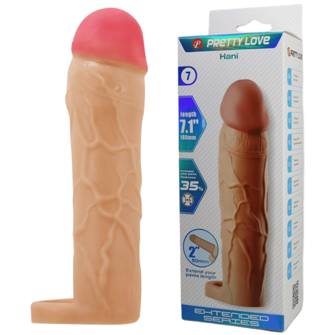 Hani 7.1" (Flesh) Beige > Sex Toys For Men > Penis Sleeves
