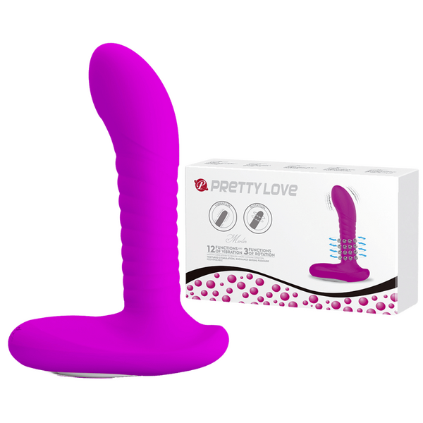 Rechargeable Merlin – Silicone Vibrator with 12 Vibration and 3 Rotation Functions One Size > Anal Range > Anal Probes