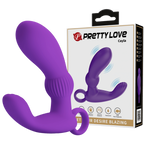 Rechargeable Cayla – Luxury Vibrating Prostate Massager with Circular Handle Purple > Anal Range > Prostate Plugs