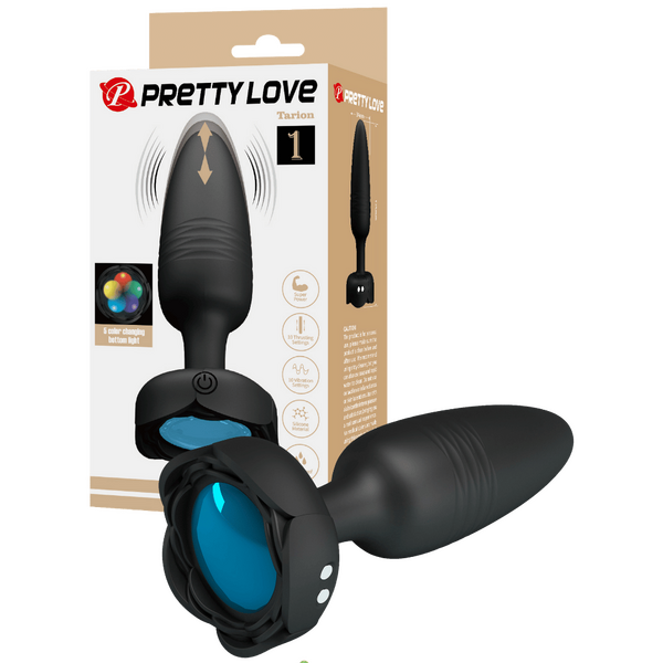Tarion Light-Up Rechargeable Butt Plug – LED Flashing Silicone Butt Plug One Size > Anal Range > Vibrating Butt Plugs