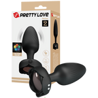 Varian Light-Up Rechargeable Butt Plug – LED Flashing Silicone Butt Plug Large > Anal Range > Vibrating Butt Plugs